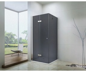 Sprchovací kút Mexen Lima Grey 90 x 80 cm