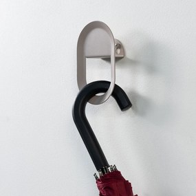 Svetlohnedý nástenný oceľový háčik Coucou – Spinder Design