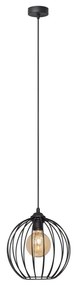 Luster na lanku MERCURE 1xE27/15W/230V pr. 24 cm čierna