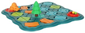 KIK Puzzle desková hra bludiště překážková dráha 28 el.