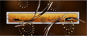 Obraz abstrakcie - Motýle (120x50 cm)