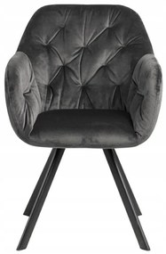 Čalouněné jídelní křeslo Lola šedé