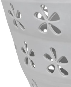 Kôš na bielizeň OVAL COMPACT sivý / biely 25 l