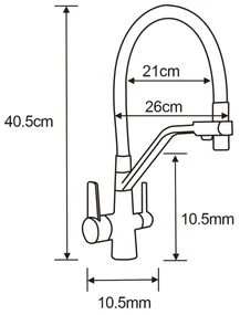 Mexen Tomas, 2-komorový granitový drez 800x500x190 mm  a kuchynská batéria Duo, čierna škvrnitá, 6516-76-671701-57-B