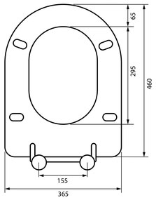 Sapho Sapho, MEDIC WC sedátko, Slim, Soft Close, duroplast, biela, MC102-113