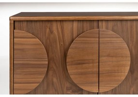 Hnedá nízka komoda v dekore orecha 82x58 cm Groove – Zuiver