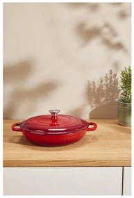 Silvercrest®  Liatinová servírovacia panvica, Ø 30 cm (červená)  (100393085)