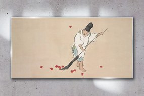 Sklenený obraz Abstrakcie asian muž