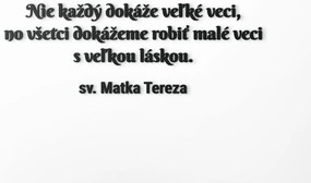 drevko Drevený citát na stenu Matka Tereza Rozmer obrazu: 29,5 x 84,5 cm, Farba dekorácie: Čierna