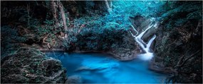 Obraz - Magická noc v tropickom lese (120x50 cm)