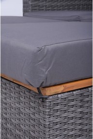 Sivá záhradná pohovka z umelého ratanu Bari – Garden Pleasure