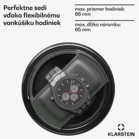 Klarstein Verdon 9, naťahovač hodiniek, na 9 hodiniek, 3 režimy, 5 rýchlostí, LED, diaľkové ovládanie