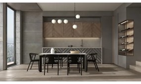 Luster na lanku SILIA 5xG9/12W/230V čierna