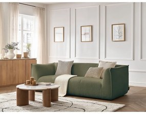 Zelená pohovka z textílie buklé 242 cm Giorgia – Bobochic Paris