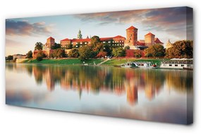 Obraz na plátne Krakow hrad rieka 125x50 cm