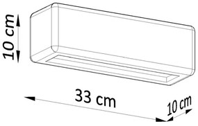 Nástenné svietidlo SUBANI 1xE27/60W/230V
