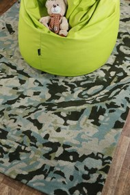 Mujkoberec Original, AKCIA: Ručne všívaný indický koberec Guntur, zelená, obývacia izba