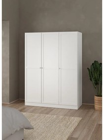 Biela šatníková skriňa 147x200 cm Billund – Tvilum