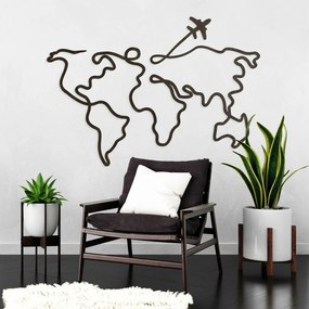 DUBLEZ | Minimalistická mapa sveta na stenu