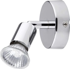 Rabalux Nástenné bodové svietidlo Norton spot 1xGU10, max. 50W, IP20, chróm