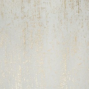 Dekorstudio Hotový zamatový záves DARA s lesklou potlačou – krémový, 140 × 250 cm