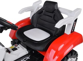 JOKOMISIADA Traktor s akumulátorovým prívesom svieti PA0234 červený