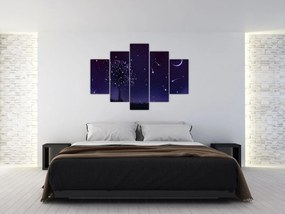 Obraz - Noc zachytená ilustrácou (150x105 cm)