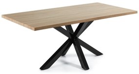 Jedálenský stôl v dekore dubového dreva Kave Home, 200 x 100 cm