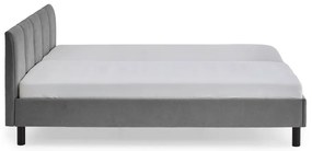 Sivá čalúnená dvojlôžková posteľ bez roštu 180x200 cm Joker – Meise Möbel