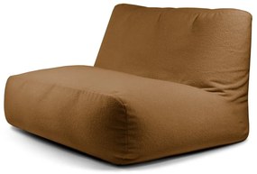 Hnedý sedací vak z textílie buklé Sofa Tube – SLOWDOWN