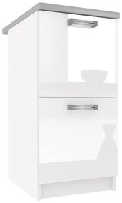 Kuchynská skrinka Belini spodná 40 cm biely lesk s pracovnou doskou  INF SD2-40/0/WT/W/0/D