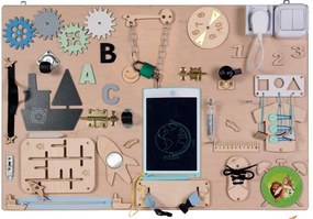 Interaktívna detská tabuľa - 75x50 cm - prírodná - typ 2