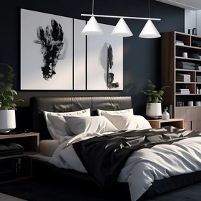 Závesné svietidlo na lanku CAPITAL 3xGX53/15W/230V biela