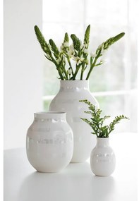 Biela kameninová váza Kähler Design Omaggio, výška 30,5 cm