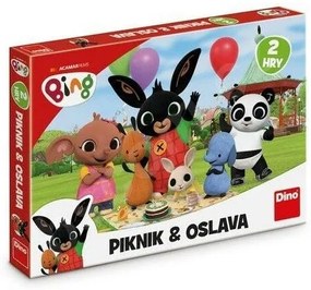 Piknik a Oslava 2v1 Zajačik Bing detské spoločenské hry v krabici 33,5x23x3,5cm