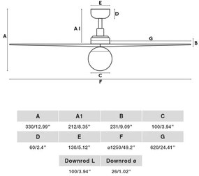 FARO 34277-11L - Stropný ventilátor KLIM M 1xE27/15W/230V orech/čierna + DO