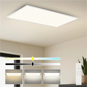 Brilagi - stmievateľné LED stropné svietidlo SLIMFRAME LED/80W/230V 120x60 cm biele + diaľkové ovládanie