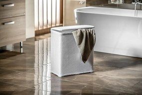 Aqualine Aqualine, AMBROGIO kôš na bielizeň 50x55x28 cm, biely, 203802