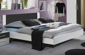 Zostava spálne Nora 180x200 cm, biela/grafitová