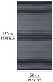 Čierna protišmyková podložka do zásuvky Wenko Anti Slip, 150 x 50 cm