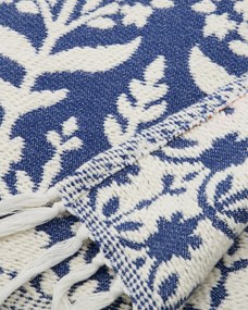 House Doctor Bavlnený prehoz Mazzo Blue 200 x 140 cm