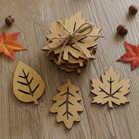 Drevené podtácky listy 3 ks