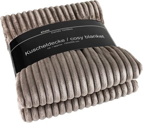 Deka Prag 150x200 cm, šedohnedá