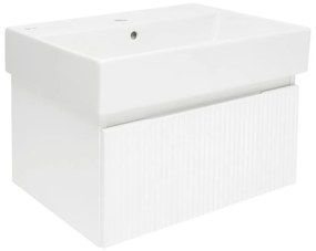 Kúpeľňová skrinka s umývadlom SAT Evolution 58x30x44,8 cm biela matná SATEVO60WMU2