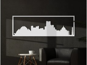 drevko Obraz Dillí panoráma Rozmer obrazu: 29,5 x 89 cm, Farba dekorácie: Čierna
