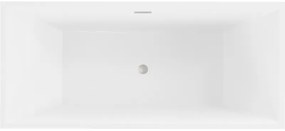 Mexen Vigo, voľne stojaca vaňa 178,5 x 80 cm, biela, brúsená oceľ prepad, 51251788000-97