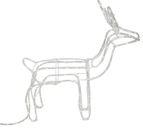 Vianočná stojaca lampa Sob so sánkami 176 cm vrátane LED s časovačom IP44 - Sori