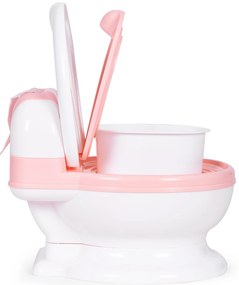 Záchodový nočník s odnímateľnou vložkou, uzavretým sedadlom a kefkou, ECOTOYS.