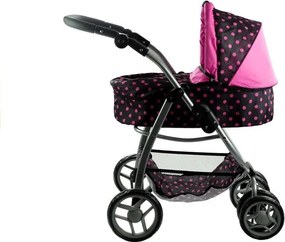 Kočík pre bábiky Alice Deep, kočík, prenosná postieľka 2v1