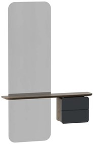 Antracitovo-hnedá predsieňová zostava v dekore duba One More Look – UMAGE